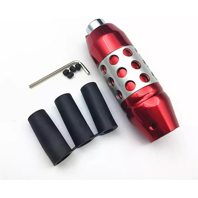 HUGFEGWE Car Automatic Transmission with Button Gear Shift Head Personality Modification Universal Car Accessories,Red CJB91-54457
