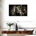 thumbnail image 3 of Elephant Stock Three Vintage Microphones Wall Art - Horizontal Multi Panel Canvas - Living Room Wall Decor - Music Multi Panel - Black And Gray Decor - 33" x 20", 3 of 8