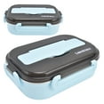thumbnail image 4 of Stainless Steel Lunch Box, Removable Compartment Food Grade Portable Multipurpose Insulated Bento Box With Chopsticks Spoon For School For Picnic Blue,Pink,Green, 4 of 8