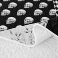 thumbnail image 5 of Castle Fairy Goth Collage Twin Quilt Set,Crow Rose Skeleton Butterfly Twin Coverlet Set,Gray Black, 5 of 7