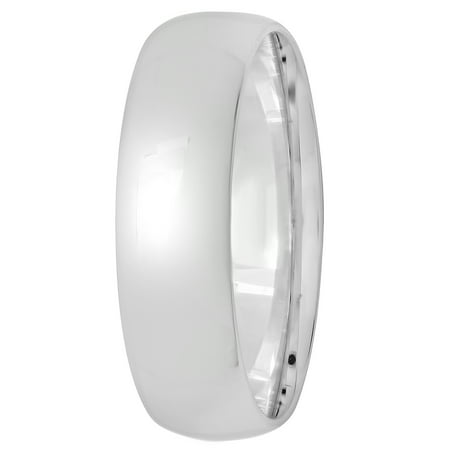 Men's Sterling Silver High-Polish Ring, 6mm