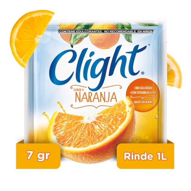 Polvo para preparar bebida Clight sabor a naranja 7 g