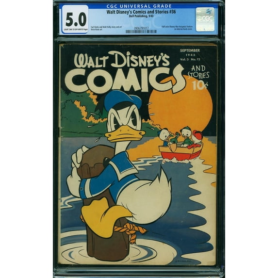 Walt Disney's Comics and Stories #36 - CGC 5 Comic Book