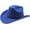 Blue, variant on Western Cowboy Hat for Women Men Wide Brim Beach Cowgirls Cattleman Cowboys Hats