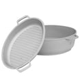 thumbnail image 2 of Biol Aluminum Covered Oval Roaster with Lid - Roaster High Dome (4.2-qt (4 L)), 2 of 5