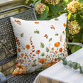 thumbnail image 3 of Throw Pillow Covers, Orange Green Fall 26x26 Pillow Covers for Couch/Sofa/Bed, Thanksgiving Pumpkins Maple Leaf Decorative Square Linen Cushion Pillowcase for Home Decor, 3 of 9