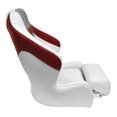 thumbnail image 3 of Wise 3338-1774 Baja XL Bucket Seat with Flip-Up Bolster, Brite White / Marble Grey / Dark Red, 3 of 6