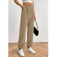 thumbnail image 5 of PRETTYGARDEN Women's Dressy Casual Pants Elastic High Waisted Work Office Corduroy Trouser Slacks with Pockets, 5 of 10