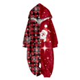 thumbnail image 1 of Dsscvnef Matching Family Outfits Christmas Family Matching Pajamas Hooded Jumpsuit Winter Warm Zip Up Rompers for Kid Pajamas for Family of 3 plus Dog Pajamas Set for Family of 4, 1 of 8