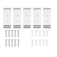 thumbnail image 4 of 15 PCS Plegable Gancho de Pared,Invisible Plegable de Aluminio de Montaje En Pared Auriculares Gancho Holder(Plata), 4 of 5