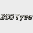 thumbnail image 1 of Lund Boat Raised Emblem Decal 2120627 | 208 Tyee Silver Black Sticker, 1 of 2