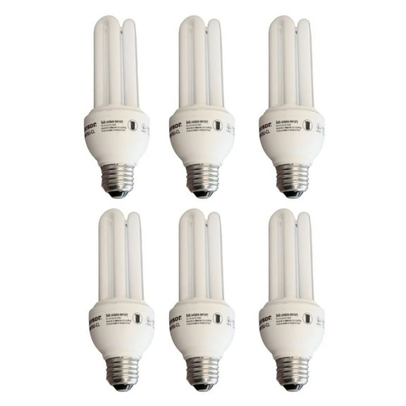 VisionMax 18 Watt Full Spectrum CFL Replacement Bulb (SET OF 6) Standard base by - White