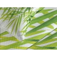 thumbnail image 4 of Ambesonne Asian Themed Quilted Bedspread Set 3 Pcs, Leaves Greenery Print, Queen Size, White and Green, 4 of 5