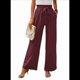 thumbnail image 3 of Pantalones de Salón de Pierna para Mujer, Color Rojo Ladrillo, Talla L, 3 of 8