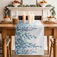 thumbnail image 2 of Table Runner 120 Inches Long for Kitchen Dining, Eucalyptus Leaves Dresser Scarf Farmhouse, Dining Table Decorations for Wedding/Parties, Light Blue Summer Botanical Weeping 13 x 120 In, 2 of 8