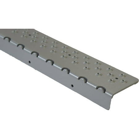 

Non S Aluminum Stair Nosing Powder Coated Gray 2.75 x 30 with Color Matching Wood Screws Each