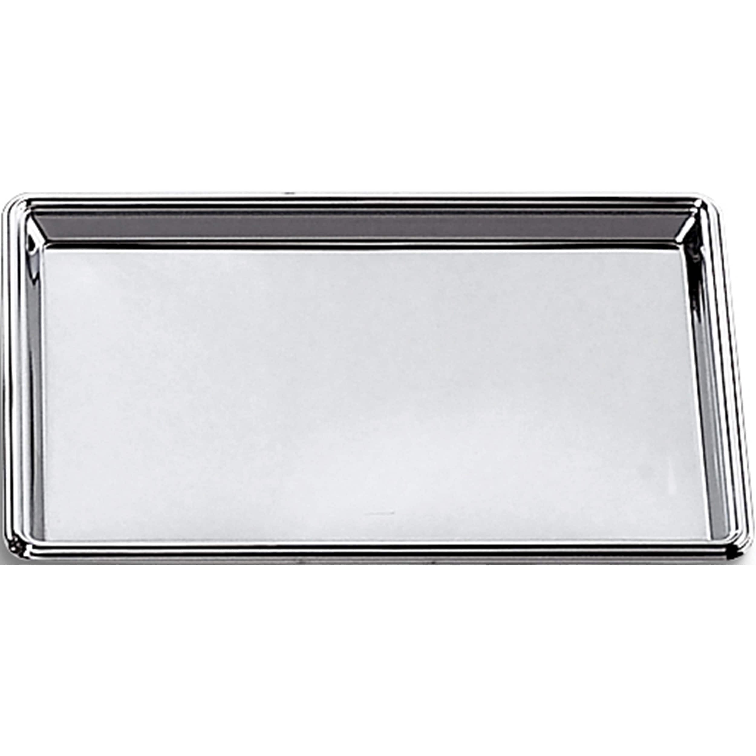 Nickel Plated Stainless Steel 12x8 Rectangular Tray