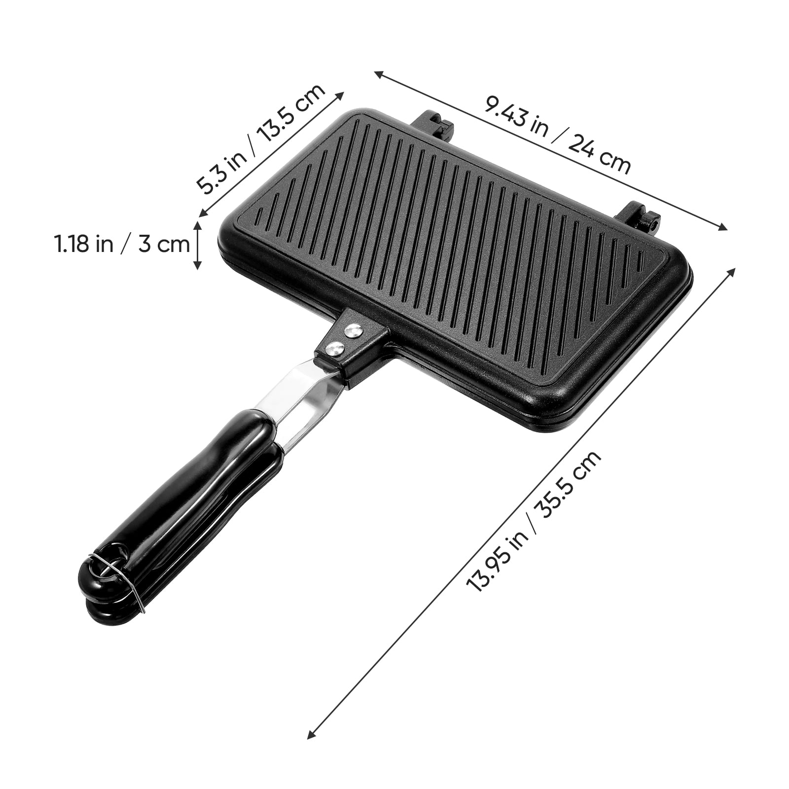 MRLESS Non-Stick Double-Sided Sandwich Maker Frying Pan