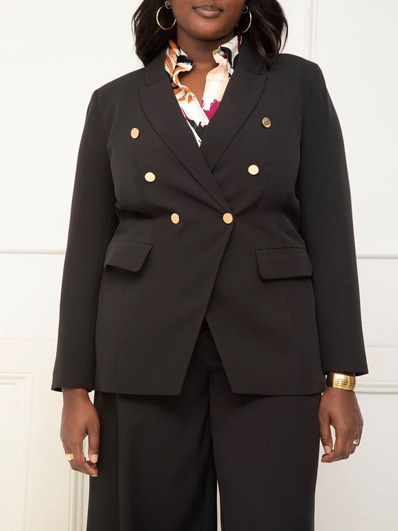 Women's Plus Fitted Angular Blazer