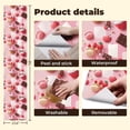 thumbnail image 5 of Pink Peel and Stick Wallpaper Pink Cupcakes Macarons Chocolate Strawberries Soft Spring Wall Mural 23.6in x 9.8ft Self Adhesive Removable Wall Paper Renter Friendly Wallpaper for Girls Bedroom, 5 of 8