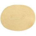 thumbnail image 2 of Venice Collections London Woven Spiral Table Placemats 16.9 X 13 Inches Oval Set of 6 Non-Slip Dining & Kitchen Table Mats Shell, 2 of 2