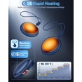 thumbnail image 3 of Pocket Size Hand Warmers Rechargeable 2 Pack,20Hrs Long Safe Heat,0.5S Instant Heating,Ultra Thin Electric Hand Warmers,5 Levels Heating Fits in Gloves, Hunting Camping Hiking Essentials, 3 of 6