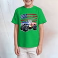 thumbnail image 2 of NIEWTR Boys Casual Crew Neck T-Shirts Short Sleeve Lightweight Cotton Tees Plush Soft Toddler Tops for Home Comfort（Green,9-10 Years), 2 of 3
