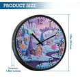 thumbnail image 3 of Voice Activated Clock with Glow Light 12 Inch Large Silent Wall Clock Battery Operated for Home Decor Whimsical Candyland Scene, 3 of 8