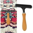 thumbnail image 3 of Hand Held Carpet Rake and Groomer - Portable Shag Rug Hair Cleaner - Suitable for Carpet Undercoat Comb, 3 of 8