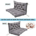 thumbnail image 5 of YLLN 70*40 Inch Porch Swing Cushions, Patio Furniture Cushions With 4" Thicken Backrest, Bench Cushions For Outdoor Furniture, Anti-Fading Waterproof Patio Cushions(Light gray), 5 of 7