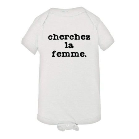 

PleaseMeTees™ Baby Cherchez LA Femme Classic French Logo HQ Jumpsuit