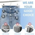 thumbnail image 6 of Topekada 16 Pack Pants Hangers Space Saving, 13 Inch Hangers with Clips, Stackable Skirt Hangers, Non Slip Metal Clothes Hangers for Shorts, Skirt, Jeans, 6 of 8