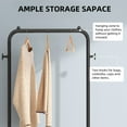 thumbnail image 4 of Yeacher 3-in-1 Garment Rack Shoe Rack Clothing Rack with 2 Tiers Basket and 2 Side, 4 of 8