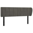 thumbnail image 2 of vidaXL Headboard with Ears Dark Gray 57.9"x9.1"x30.7"/34.6" Velvet, 2 of 34