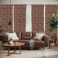thumbnail image 2 of Ambesonne Bear Window Curtains, Flock of Big Angry Bears, Each 28" W x 84" L, Umber Brown and Cocoa, 2 of 5
