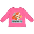 thumbnail image 3 of Inktastic Big Sis Woodland Fox Sister Girls Long Sleeve Toddler T-Shirt, 3 of 5