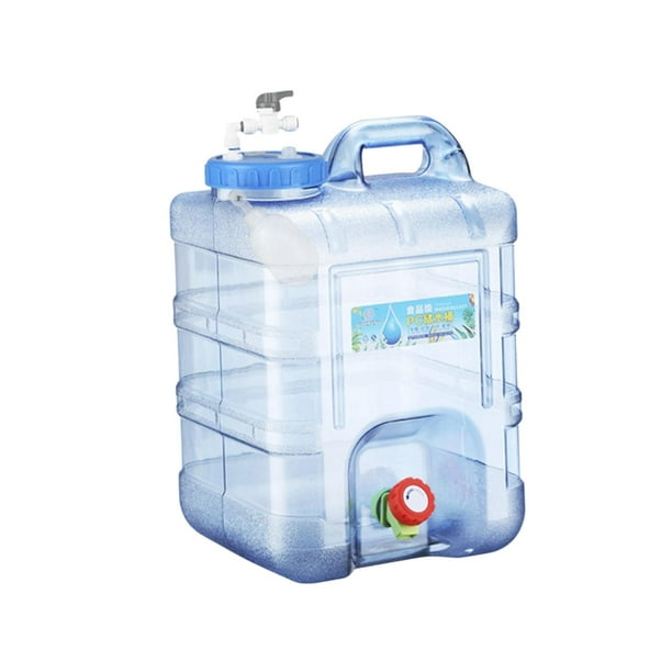 Contenedor de agua Cola Barril de almacenamiento de agua portátil con asa 20L Cubo para exterior