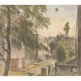 thumbnail image 2 of Dr. William Crotch 22x20 Gold Ornate Framed and Double Matted Museum Art Print Titled - Balloon Over Holland Street, Kensington, 22 July 1835, 7 P.M. (1835), 2 of 4