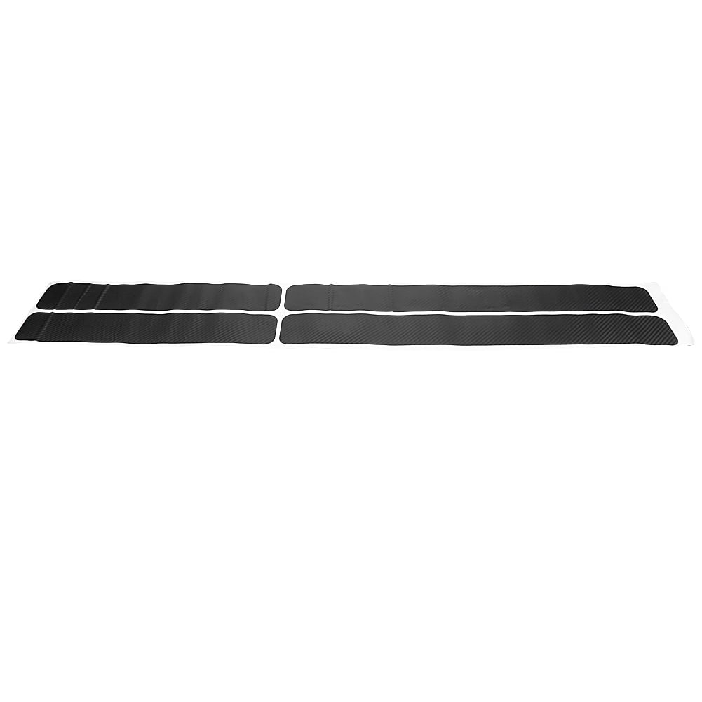 2pcs Carbon Fiber Car Door Scuff Plate Sill Cover Panel Step Protector Universal