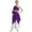 Purple, variant on CHICTRY Kids Girls Lyrical Dance Dress Church Worship Overlay Tunics Robe Praise Liturgical Dancewear Black 12