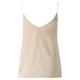 thumbnail image 3 of Playeras,Blusas y Tops,Ropa para Mujer Camisetas de tirantes Camisola de satén de seda para mujer, camisola de Color sólido, camiseta, camiseta sin mangas, cuello en V, tirantes finos (Beige, XL), 3 of 7