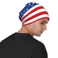 thumbnail image 4 of Naloa America Flags3 Soft Beanie Hat, Knit Beanie Daily Beanie in Fine Knit for Women Men Winter Travel, Outdoor, 4 of 7