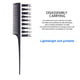 thumbnail image 1 of Peine para resaltar y seccionar ajustable, peine profesional de 2 lados para teñir el cabello, cepillo de corte y tejido, herramienta de peinado para teñir el cabello en salones de belleza, 1 of 9