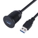 thumbnail image 1 of Cable de extensión USB, Cable de montaje USB 3.0 Cable de extensión USB dual Cable de extensión de panel de montaje empotrado Acabado de lujo, 1 of 9