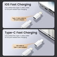 thumbnail image 4 of Adaptador Elough OTG tipo C a Lightning para ios hembra a USB C macho Adaptador de carga rápida para iPhone 14 Pro convertidor de ordenador portátil, 4 of 5