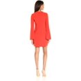 thumbnail image 2 of Rachel Zoe Womens Monner Ruffled A-line Dress, Orange, 4, 2 of 2