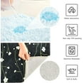 thumbnail image 6 of Dreamtimes Branches White Flowers Bathroom Rug Set 2PCS Ultra Soft Bath Rugs, Non Slip Absorbent Shaggy Bath Mat Set with U-Shaped Toilet Mat (17.3"x13.4"& 23.6"x15.7"), 6 of 6