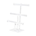 thumbnail image 6 of Bracelet Display Stand Bangle Holder Desktop Bracelet Storage Rack Jewelry Display Rack for Bangle Watch Hair Band Scrunchies Three Layer, 6 of 8