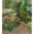 thumbnail image 2 of Paolo Sala 20x22 Black Ornate Framed Double Matted Museum Art Print Titled: Flowered Garden, 2 of 5