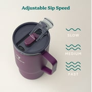 Reduce 18 oz Hot1 Insulated Tumbler – Stainless Steel with Lid & Handle - Midnight Plum